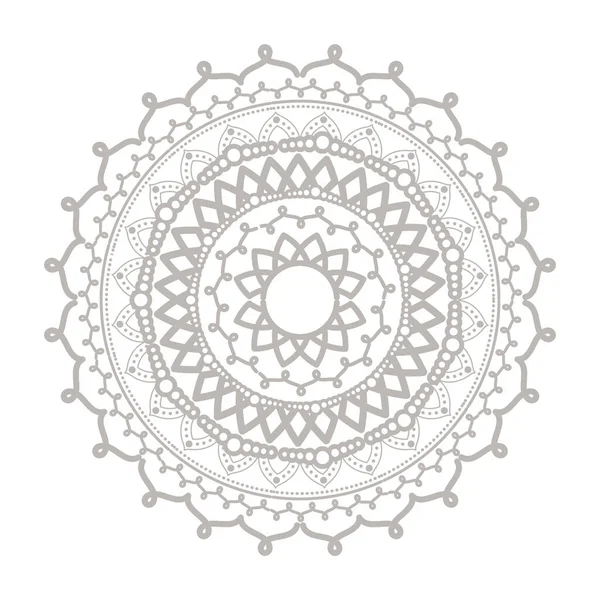 Mandala银制图标矢量设计 — 图库矢量图片