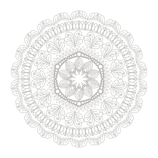 Mandala ασημί εικονίδιο διανυσματικό σχεδιασμό — Διανυσματικό Αρχείο