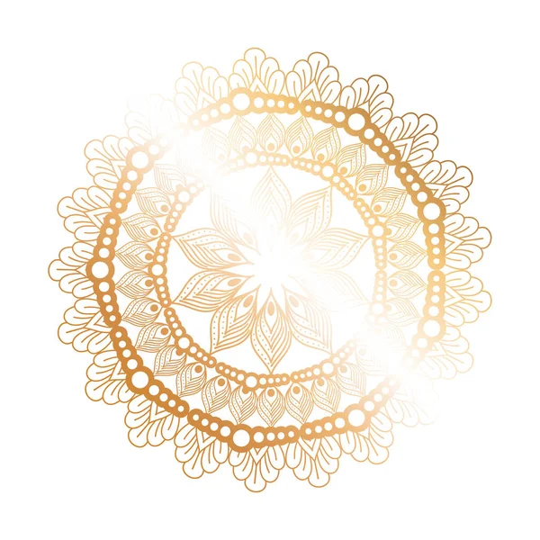 Mandala or fleur en forme de vecteur design — Image vectorielle