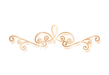 bölücü süsleme altın vektör tasarımı