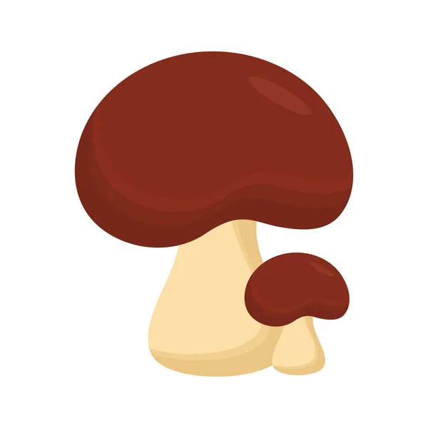 分离菌蘑菇图标设计 — 图库矢量图片