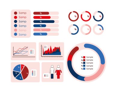 Infographic grafiği vektör tasarımı