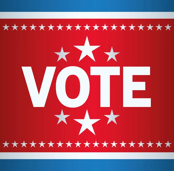 Προεδρικές εκλογές ΗΠΑ ψηφοφορία με αστέρια διάνυσμα σχεδιασμό — Διανυσματικό Αρχείο