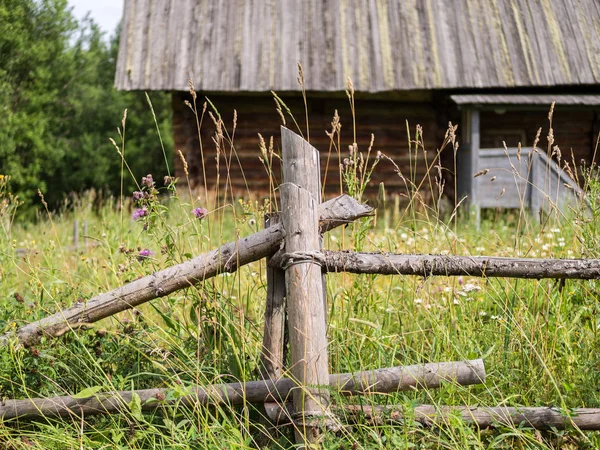 Landskap Med Inslag Träarkitektur — Stockfoto