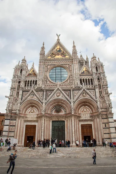 Velha Catedral Praça Siena — Fotografia de Stock