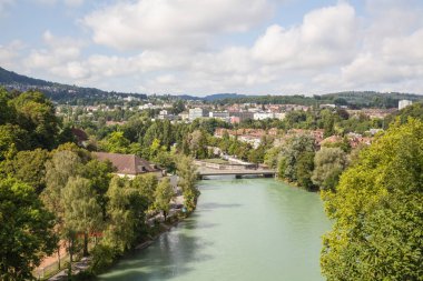 Bern, İsviçre, güneşli bir günde