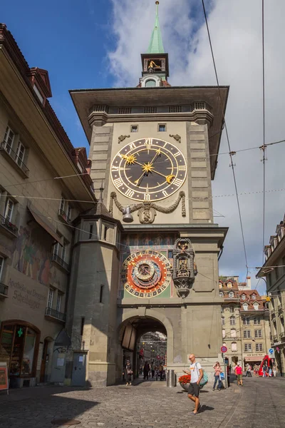 Dettaglio Torre Dell Orologio Berna Svizzera — Foto Stock