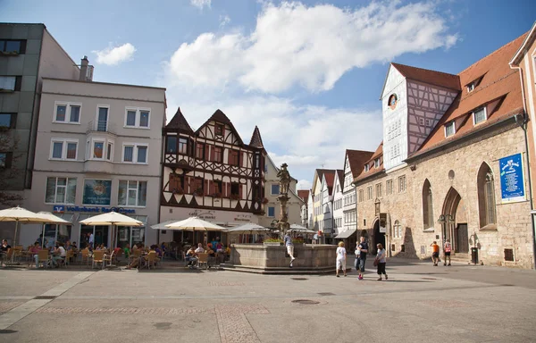 Reutlingen Market Place Germany Shops Pubs Coffee Bar — Stock Photo, Image