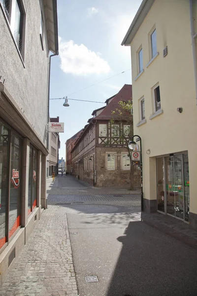 Downtown Reutlingen Germany Shops Pubs Coffee Bar — Stock Photo, Image
