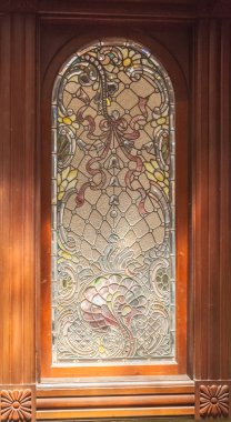 vitray pencere winchester mystery house - ev numarası 525 winchester Bulvarı san jose, Kaliforniya, ABD