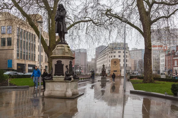 Statue Edward Colston Bristol City Centre — Stockfoto