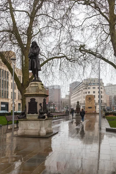 Estatua Edward Colston Bristol City Centre Reino Unido — Foto de Stock