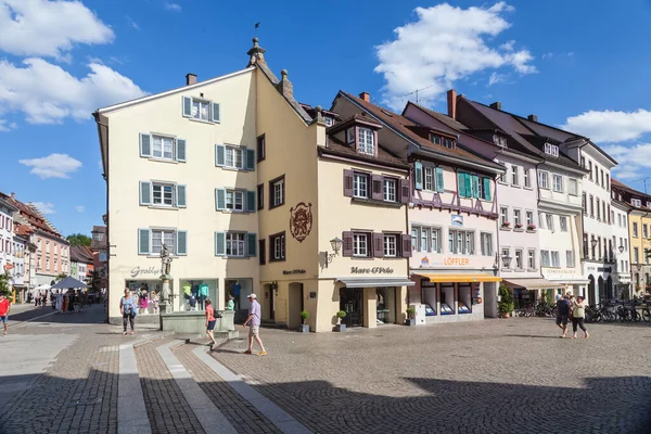 Houses Historic Old Town Uberlingen Lake Constance Germany — Stock Photo, Image