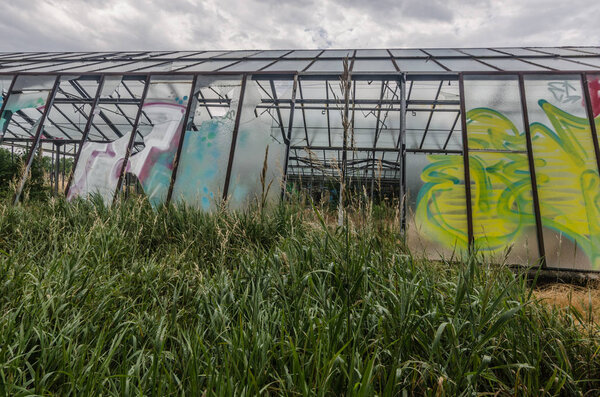 abandoned colorful old gardening