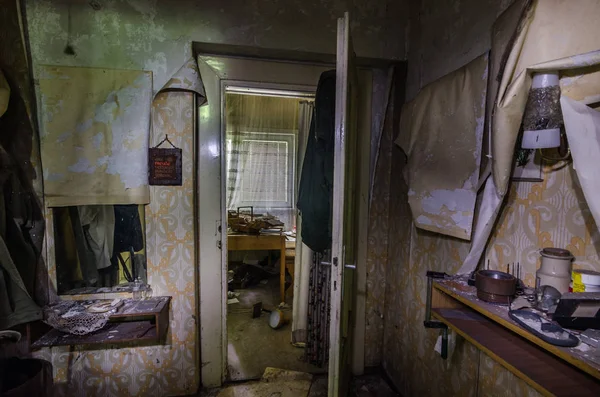 Blick Räume Eines Alten Verlassenen Hauses — Stockfoto