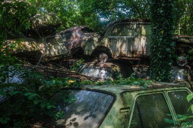 gölge ve çöplük tarih Pzr ile birçok klasik otomobil