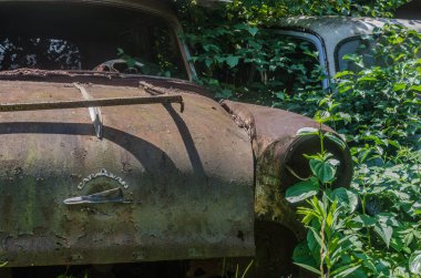 Paslı araba ayrıntı görünümü