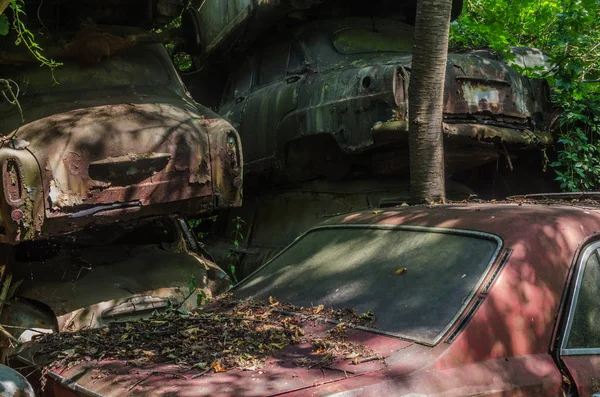 Schöne Bunte Oldtimer Detailansicht — Stockfoto