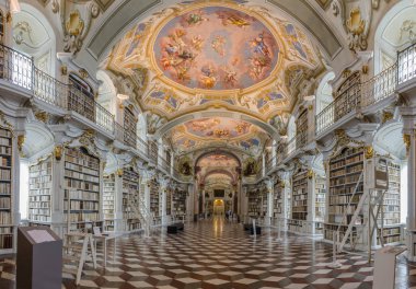 Admont abbey Kütüphane panorama görünüm