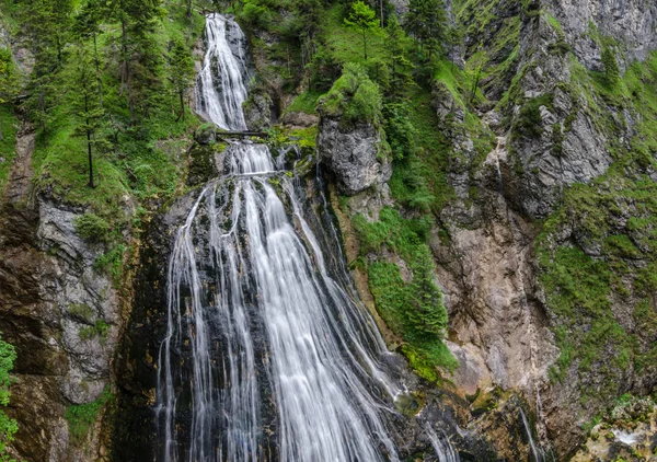 Slöja Vattenfall Panoramautsikt — Stockfoto