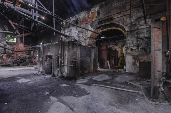Old Abandoned Dark Foundry — Stock Photo, Image