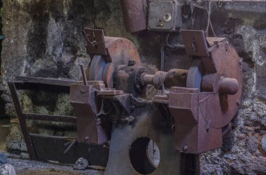Eski taşlama makinesi ayrıntı görünümü