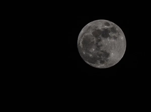 Luna Sfondo Nero — Foto Stock