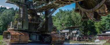 kova tekerlek ekskavatör detay panorama