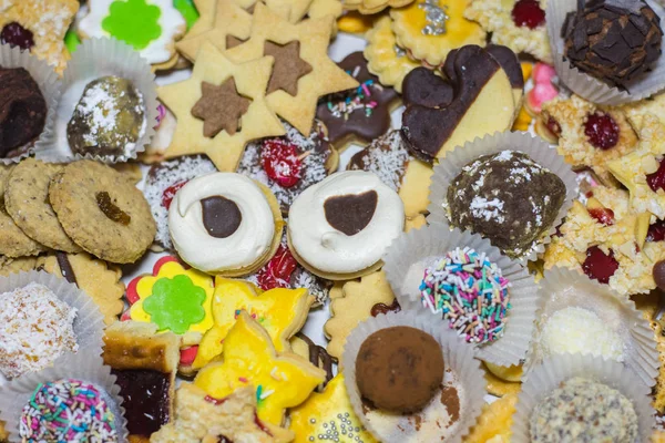 Mnoho různých souborů cookie — Stock fotografie