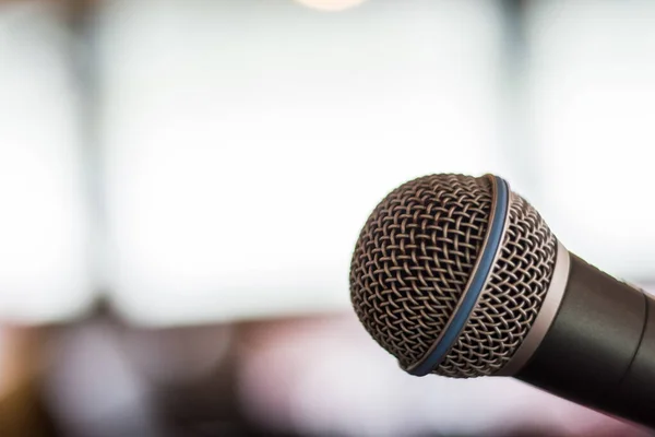 Microphone Concert Detail View Bright Background — Stock Photo, Image