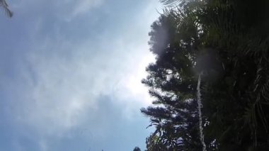 Bali 'de tatil yapan kaplıcalarda küçük şelale