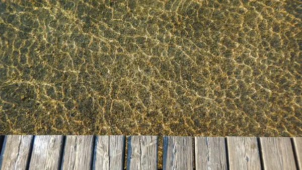 Водні Хвилі Дрібниця Озера — стокове фото