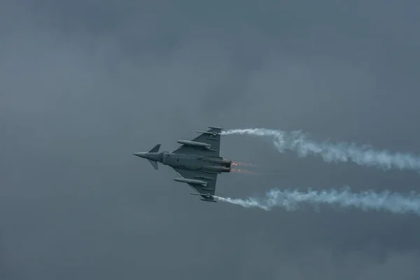 Duesenjet Accelera Calore Dei Motori Reazione Uno Spettacolo Aereo — Foto Stock