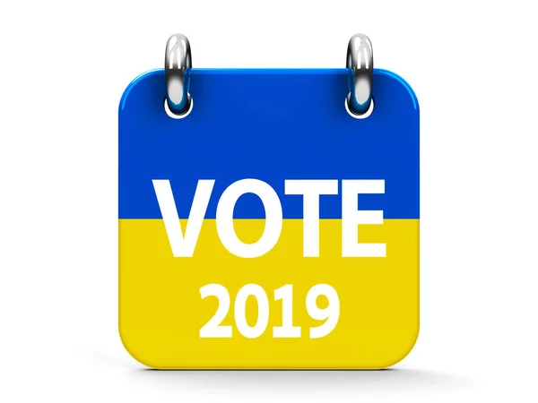 Vote élection 2019 icône calendrier — Photo