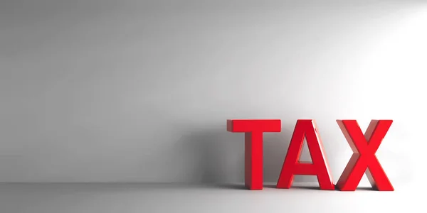 Red word TAX Stock Image