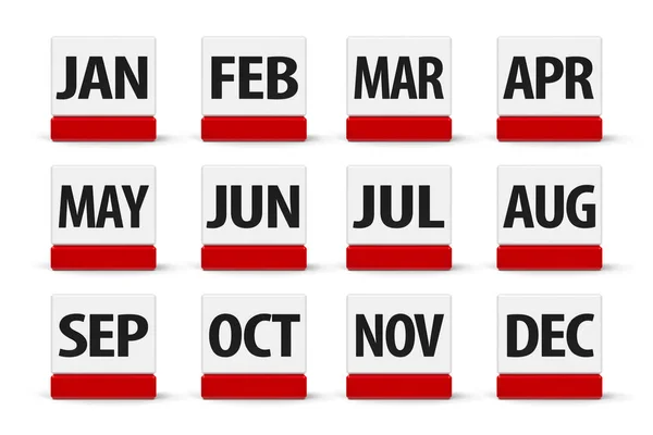 Calendário de meses # 2 — Fotografia de Stock