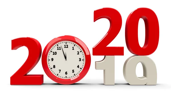 2019-2020 Clock dial — Stock Photo, Image
