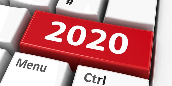 Computertastatur 2020 — Stockfoto