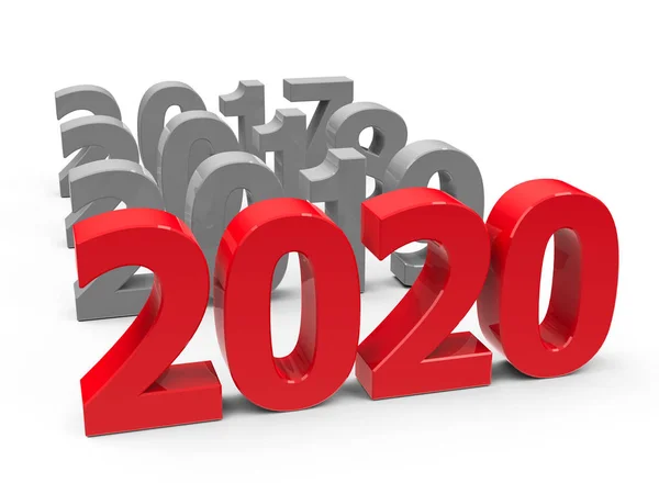New year 2020 come — Stock Photo, Image