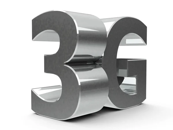 Metal icon 3G isometry — Stock Photo, Image