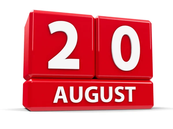 20th August Calendar — Stock Photo © Oakozhan #116794184