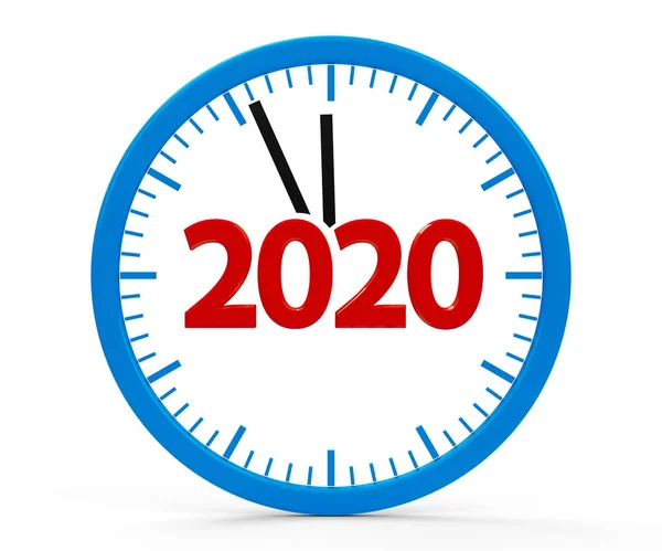 Clock 2020, whole — Stock Photo, Image