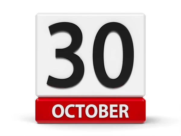 Kubuskalender 30 oktober — Stockfoto