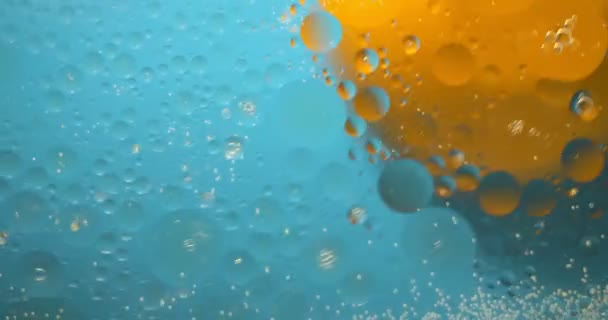 Abstract Background from flowing oil stains. — Stock Video