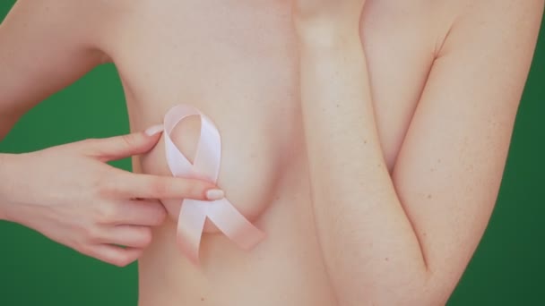 Исследование рака молочной железы — стоковое видео