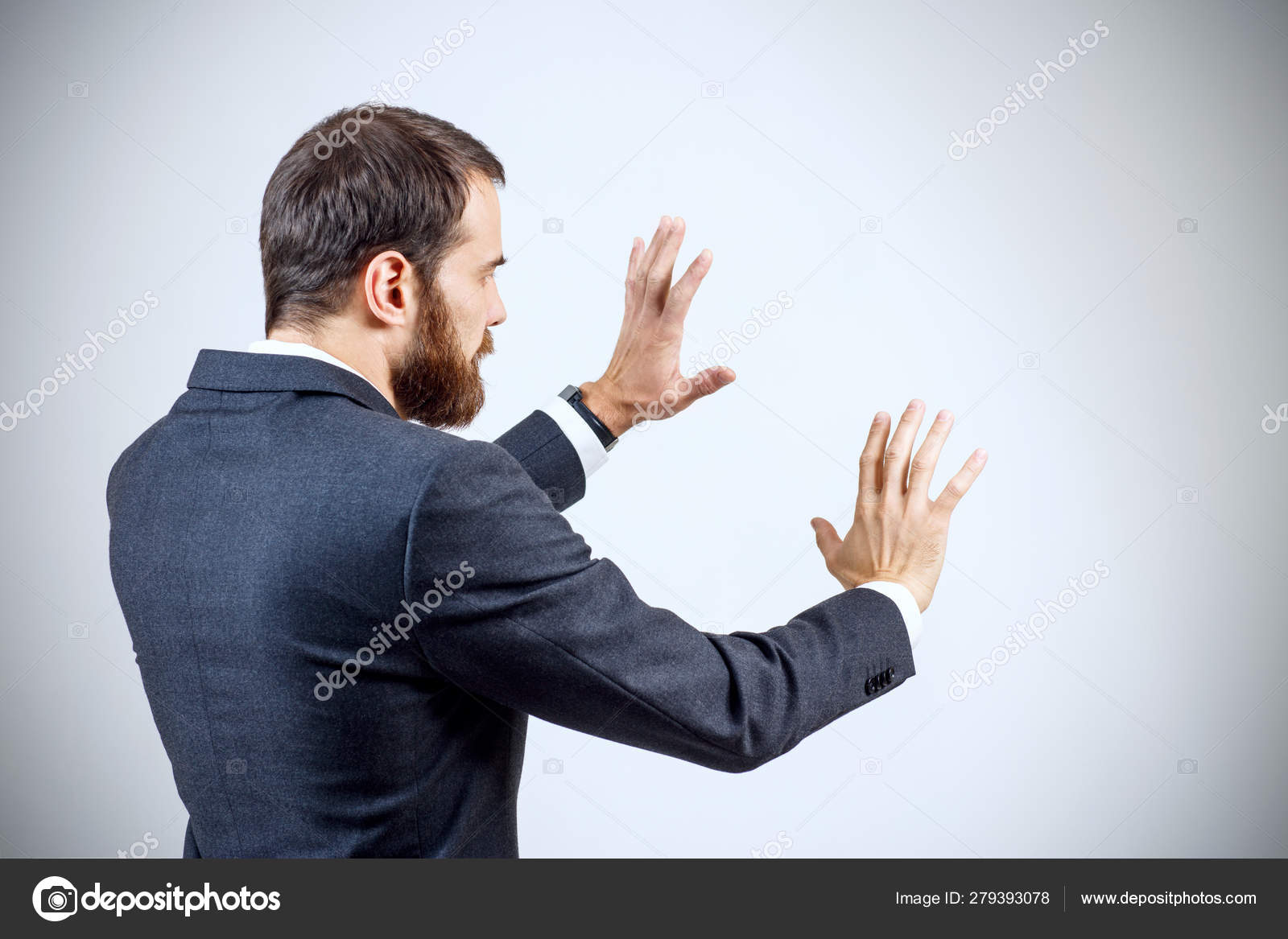 Businessman In Suit Shows Outstretched Hand Withspread Fingers Stock Photo Image By C Kotin Businessman In Suit Shows Outstretched Hand Withspread Fingers Stock Photo Image By C Kotin