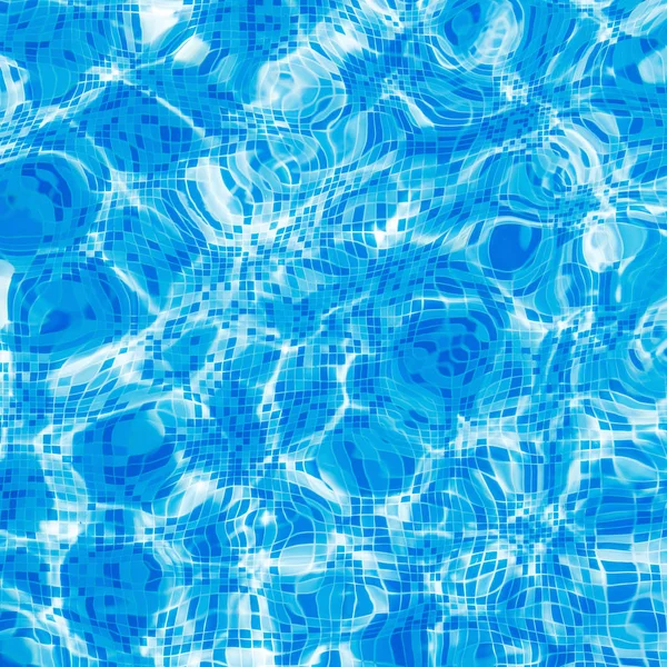 Blu acqua limpida in piscina . — Foto Stock