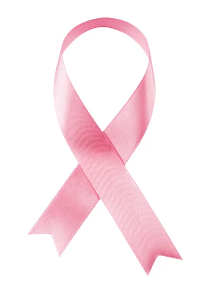 Różową wstążką. Symbolem świadomości raka piersi — Zdjęcie stockowe