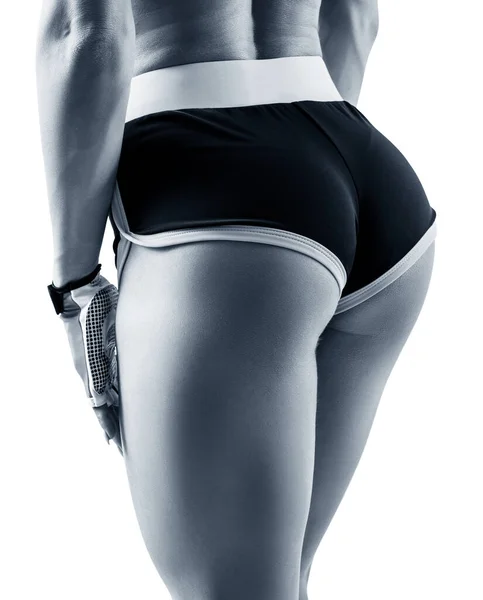 Mulher atlética demonstrou suas nádegas musculares perfeitas . — Fotografia de Stock