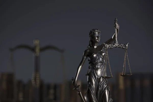 Law an justice concept. Lady justice statue - Themis.